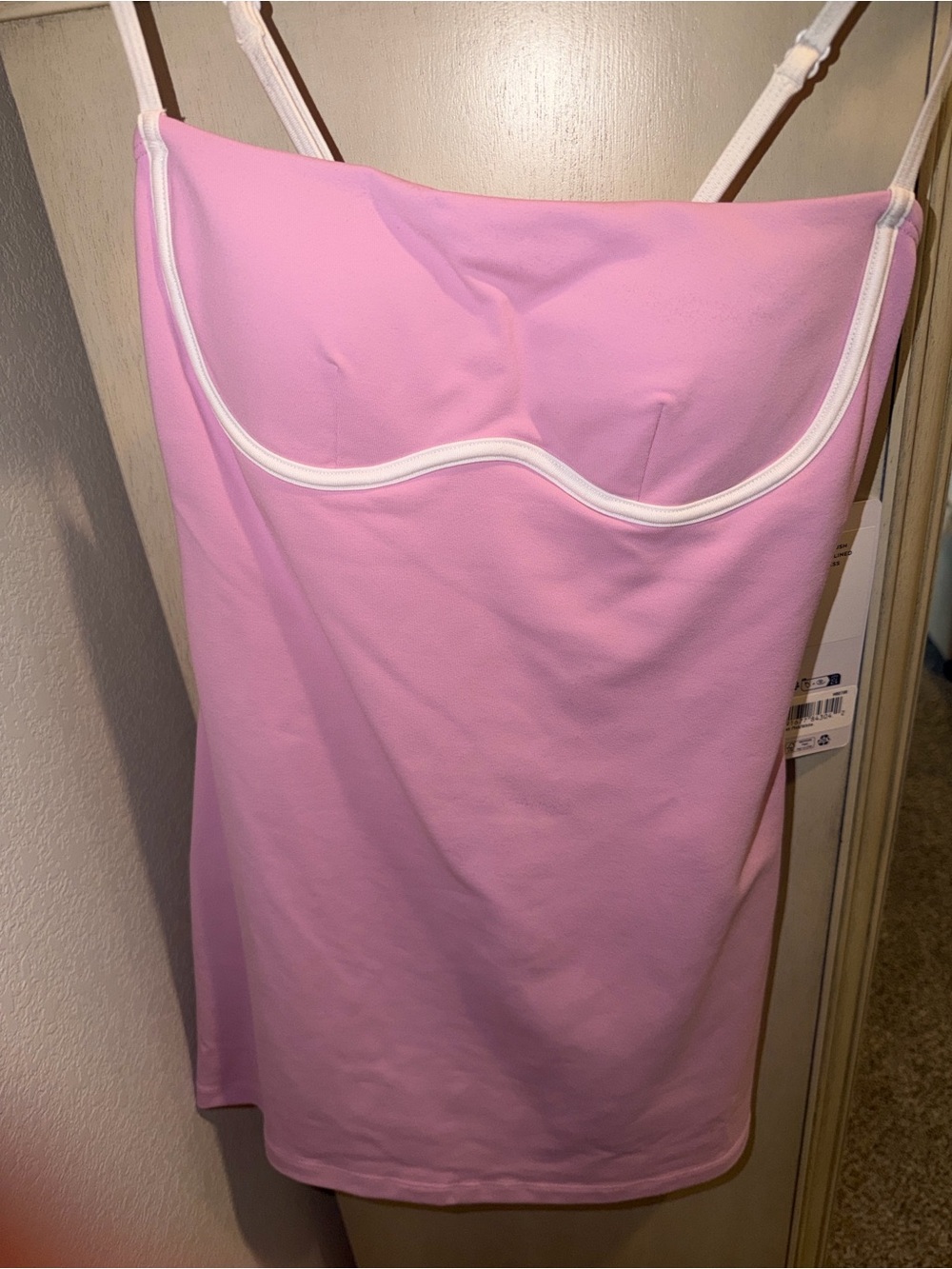 ALO Yoga airbrushed streamlined dress candy pink xs